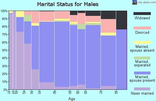 Niceville marital status for males