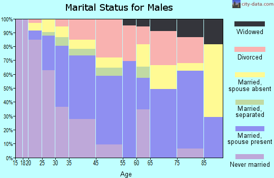 North Bay Village marital status for males