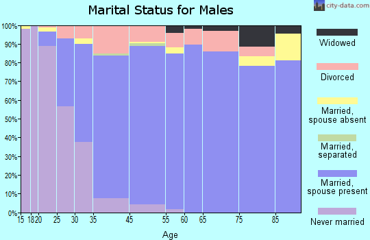 Palm Valley marital status for males