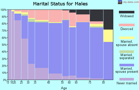 Port Orange marital status for males