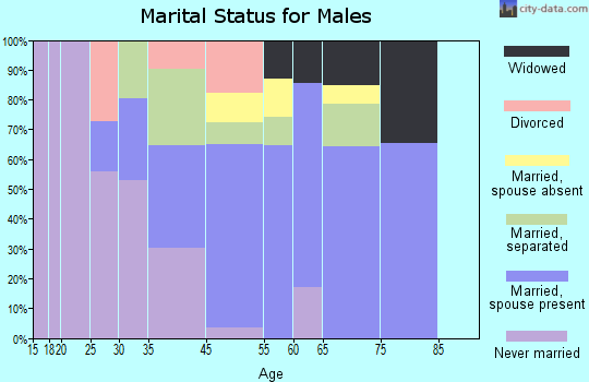 Progress Village marital status for males