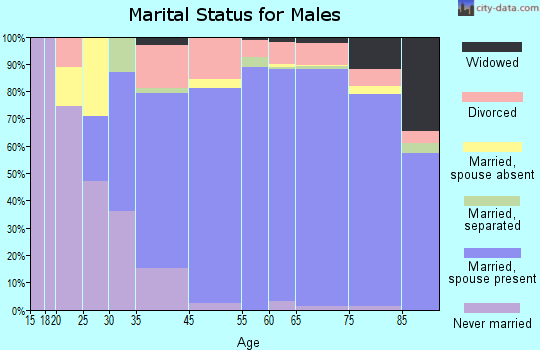 Punta Gorda marital status for males