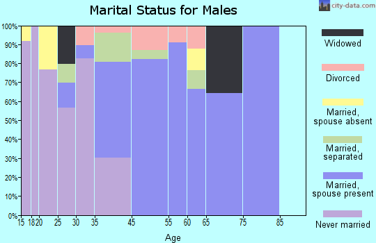 Rock Island marital status for males