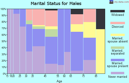 Royal Palm Estates marital status for males