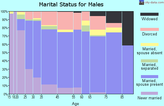 San Carlos Park marital status for males