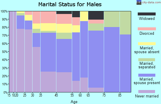 South Apopka marital status for males