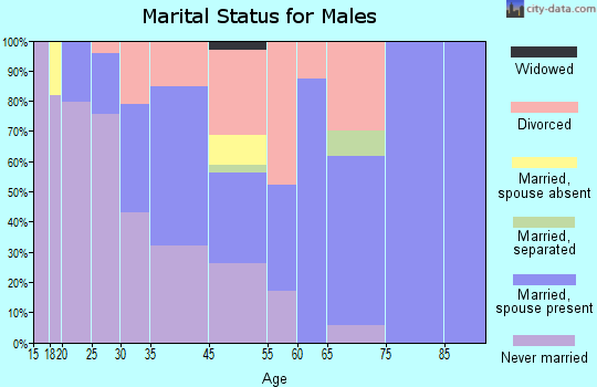 Stock Island marital status for males