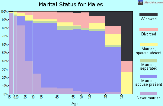 The Hammocks marital status for males
