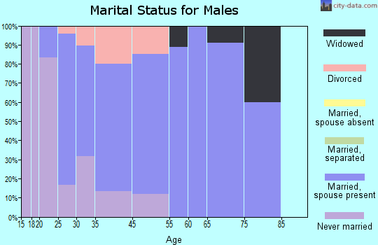 Sand Rock marital status for males