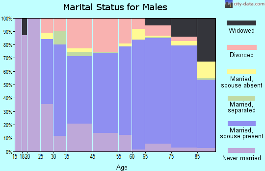 Venice marital status for males