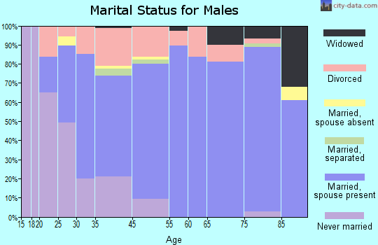 Venice Gardens marital status for males