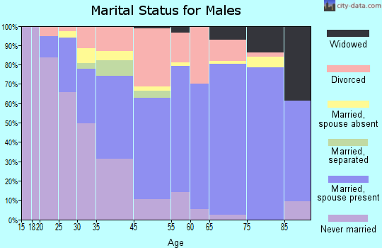 Villas marital status for males