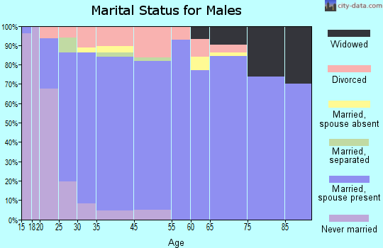 Sardis City marital status for males