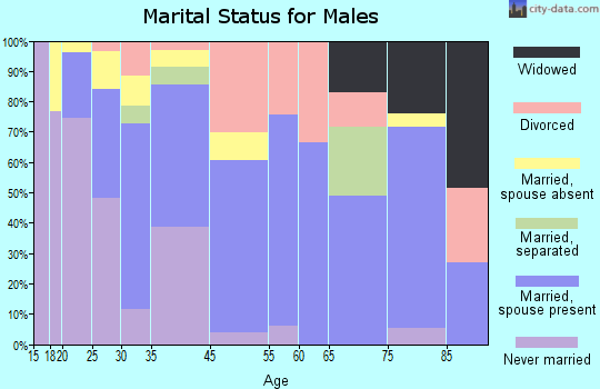 West Samoset marital status for males