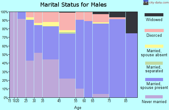 Williamsburg marital status for males