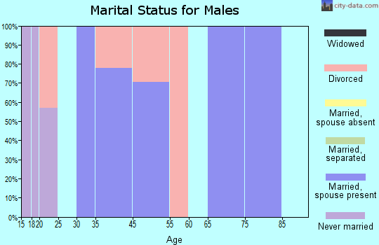 Worthington Springs marital status for males