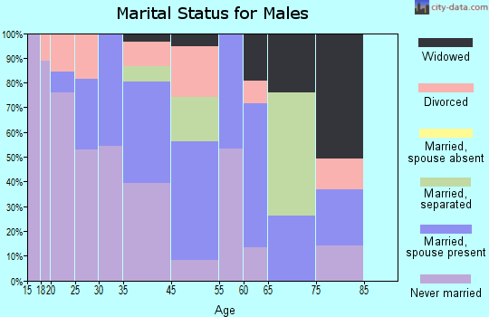 Selmont-West Selmont marital status for males
