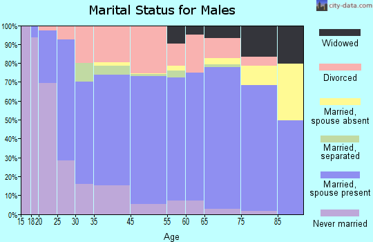 Zephyrhills marital status for males