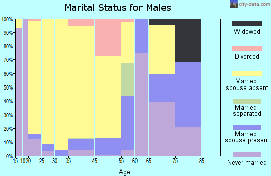 Abbeville marital status for males