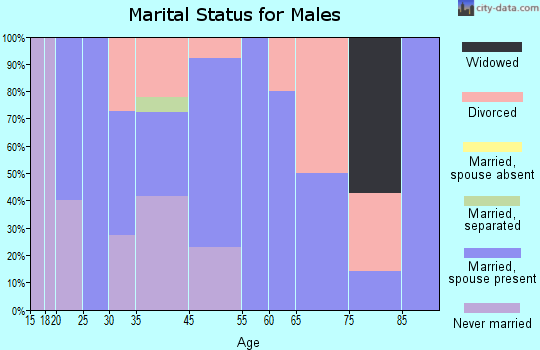 Andersonville marital status for males