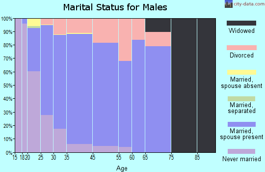Auburn marital status for males