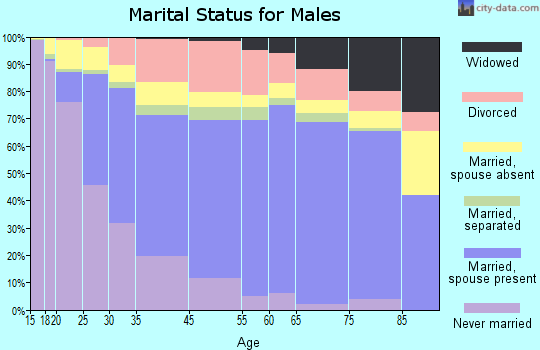 Augusta-Richmond County marital status for males