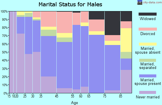 Bainbridge marital status for males
