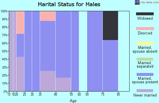 Black marital status for males