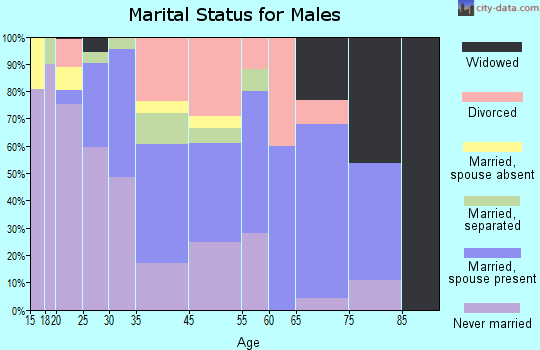 Buena Vista marital status for males