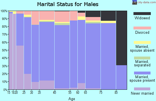 Smiths marital status for males