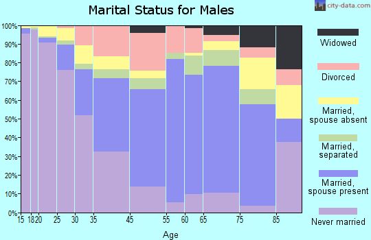 Candler-McAfee marital status for males