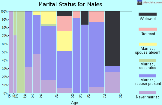 Carnesville marital status for males