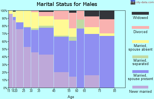 Chamblee marital status for males