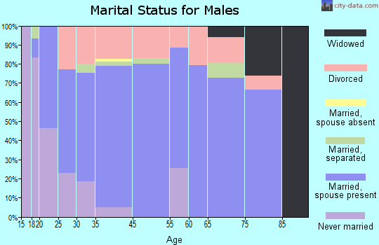 Chickamauga marital status for males
