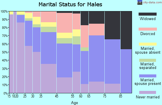 College Park marital status for males