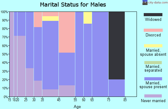 South Vinemont marital status for males