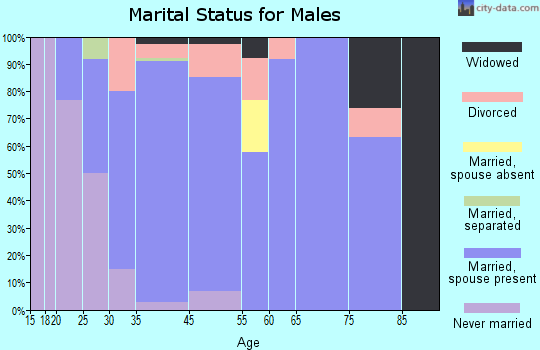 Dasher marital status for males