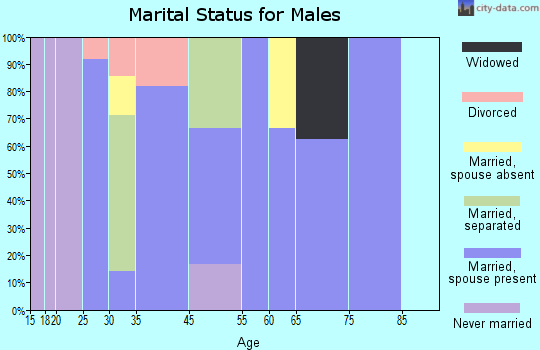 Denton marital status for males