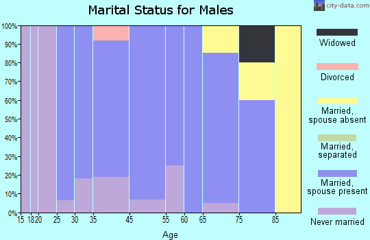 Dudley marital status for males