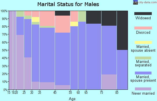 East Dublin marital status for males