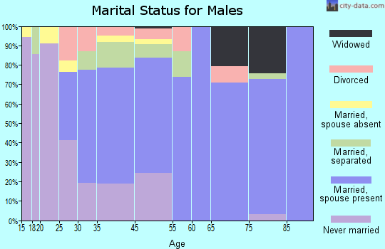 Edison marital status for males