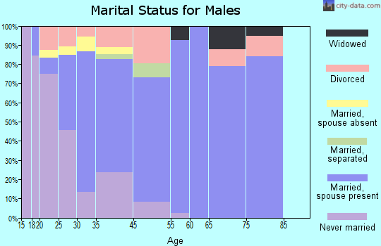 Emerson marital status for males