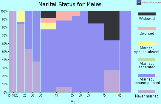 Franklin Springs marital status for males