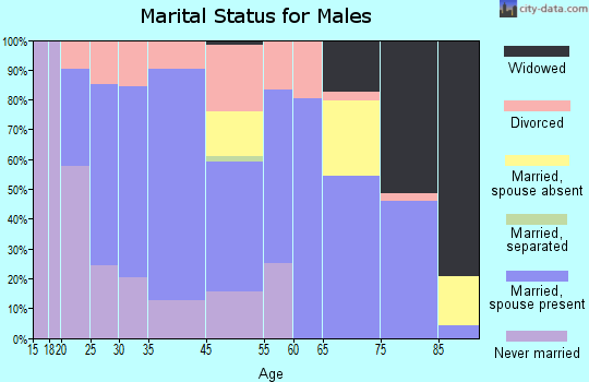 Glennville marital status for males