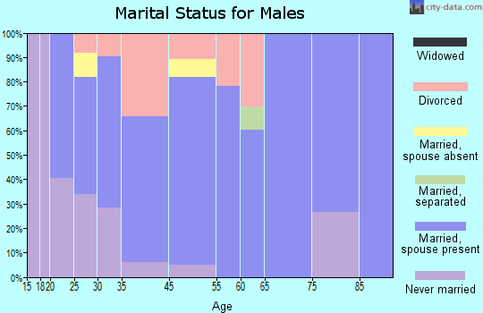 Hampton marital status for males