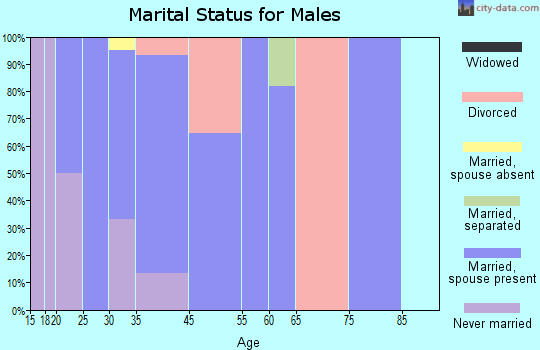 Higgston marital status for males