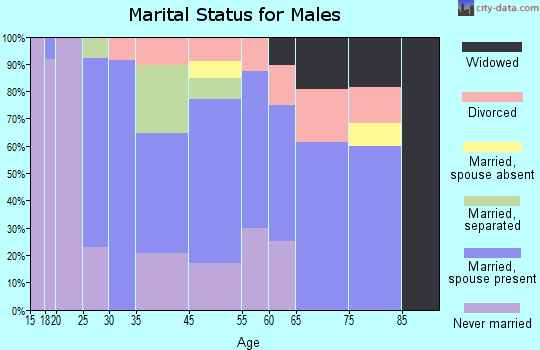 Hogansville marital status for males