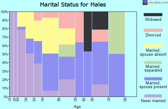 Lakeview Estates marital status for males