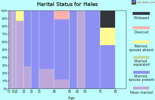 Morganton marital status for males
