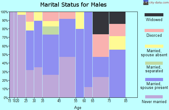 Palmetto marital status for males